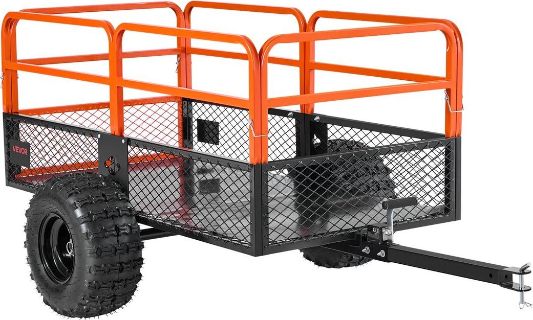 Kippanhänger 1800 lbs 28 Kubikfuß Anhänger hinter Stahl-Gartenanhängerwagen