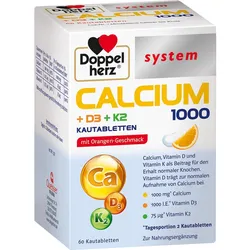 Doppelherz Calcium 1000+d3+k2 System 60 ST