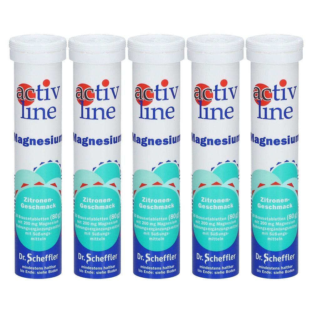 Activline Magnesium Zitrone Brausetabletten 5x 5x20 St