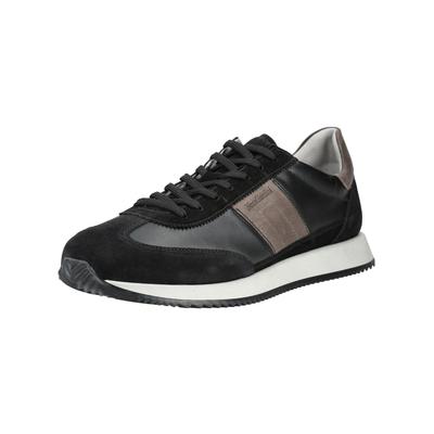 Sneaker NERO GIARDINI "Nero Giardini Sneaker Leder", Herren, Gr. 44, schwarz, Leder, Schuhe Sneaker