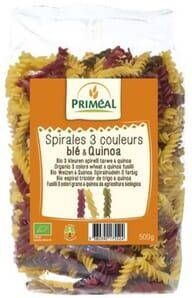 Primeal Espirais Tricolor de Trigo e Quinoa Bio 500g