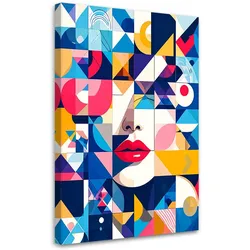 LEINWANDBILD Abstraktion Frau Bauhaus 70x100cm