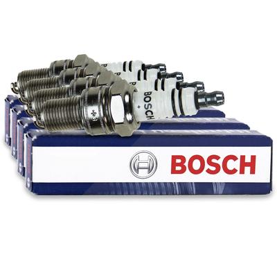 Bosch 4x Zündkerze Super Plus [Hersteller-Nr. 0242229656] für Audi, Ford, Suzuki, Saab, Daihatsu, Sipani, VW, Renault, Hindustan, Kia, Daewoo, Dacia,