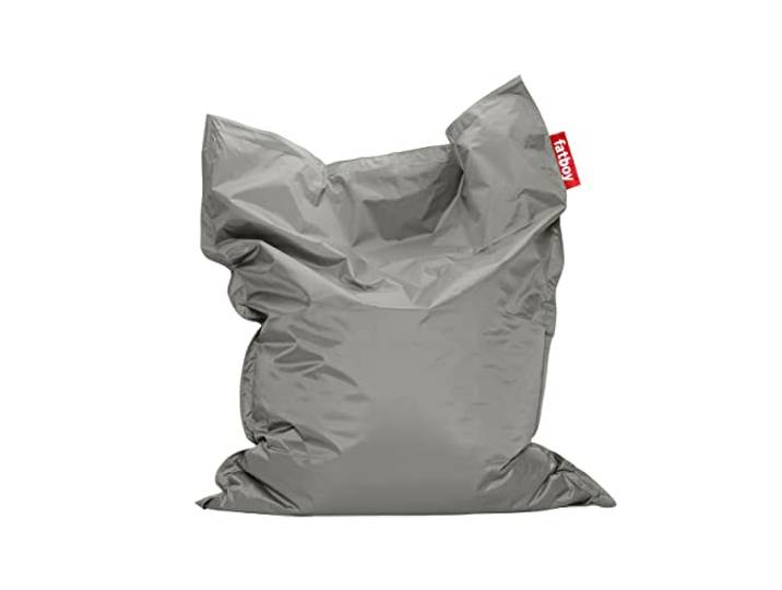 Sitzsack xxl mit Füllung Fatboy Original Nylon - Erwachsene - Sitzsack Kinder - Gaming Sitzsacks - Bean Bag Chair - XXL - 180 x 140 cm - Silver