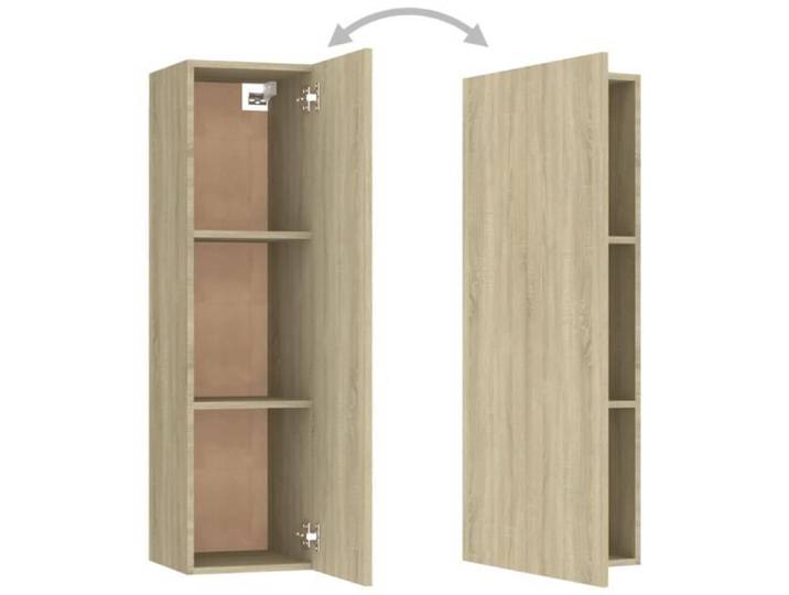 Meuble TV suspendu - VINGVO - 30 5x30x110 cm - Chêne sonoma - Contemporain - Pratique