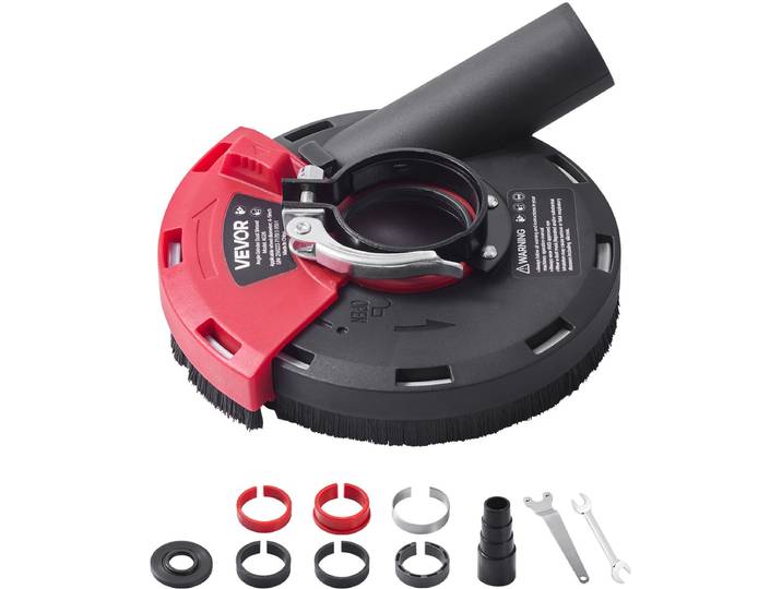 VEVOR Afzuigkap Haakse Slijper 6 Klemschijven Compatibel met 100-125mm