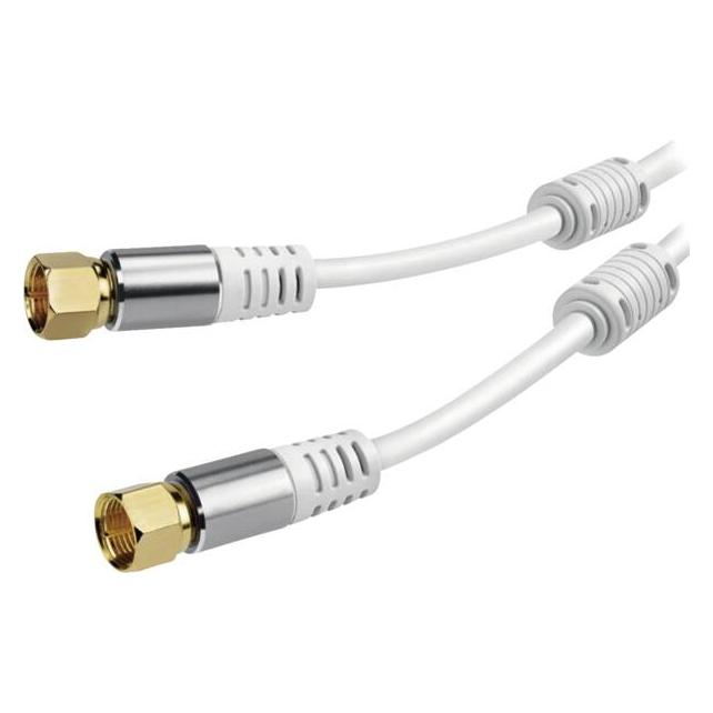 Vivanco Receiveranschlusskabel 110dB, 1,5m mit Ferritkern (110 dB, Antennenkabel) (VVSAT15MMFERW)
