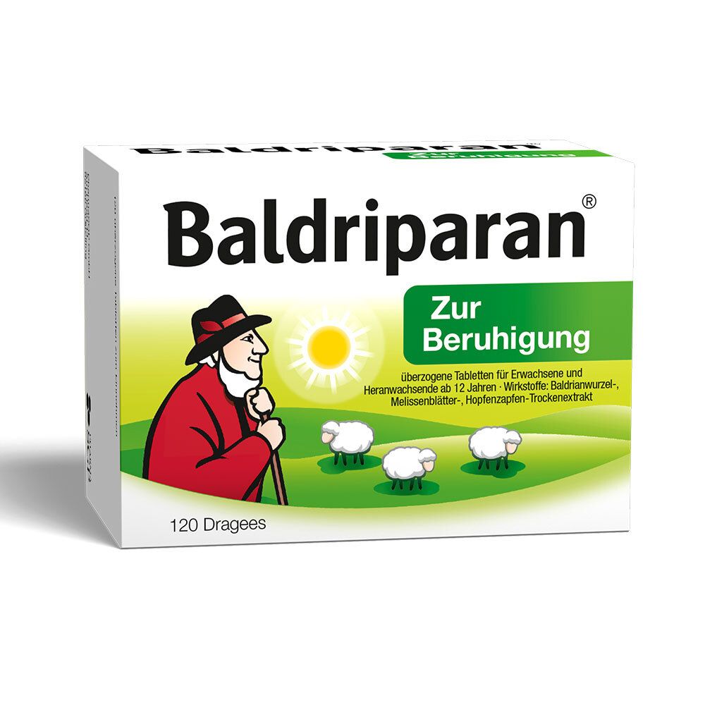 Baldriparan zur Beruhigung überzogene Tabletten 120 St Überzogene