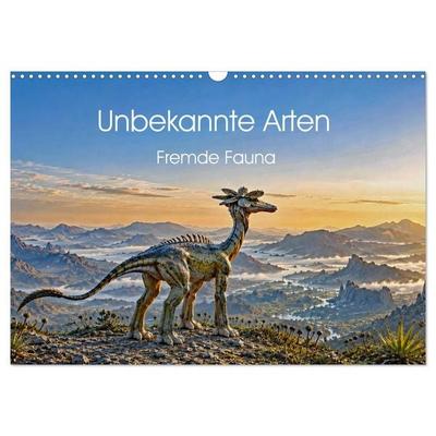 Unbekannte Arten – Fremde Fauna (Wandkalender 2027 DIN A3 quer), CALVENDO Monatskalender