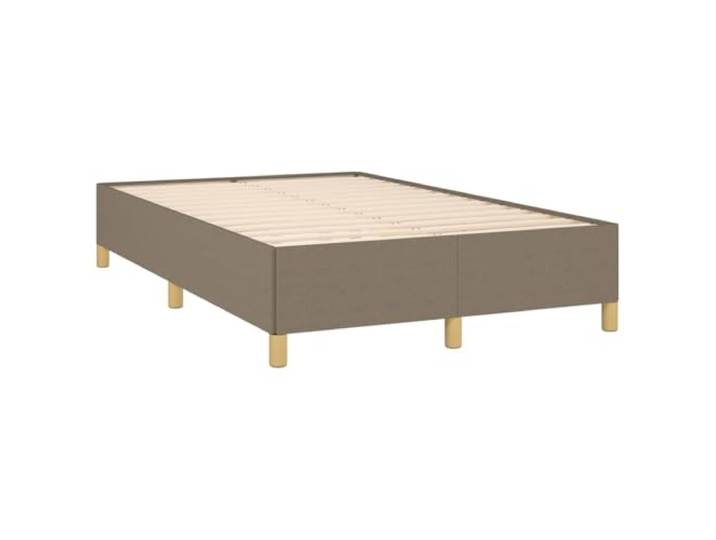 PUGYNBK Bettgestell aus Stoff, Taupe, 120 x 190 cm Robuste Beine, Holzleisten, atmungsaktiv, langlebig, nur Basis