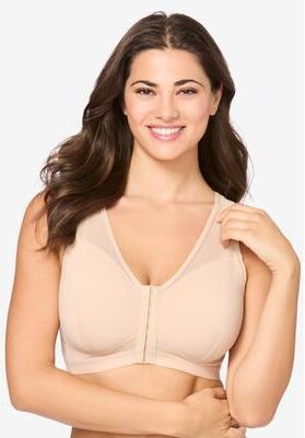 Plus Size Women's The Harper Bra by Leading Lady in Sand (Size 36 A/B)