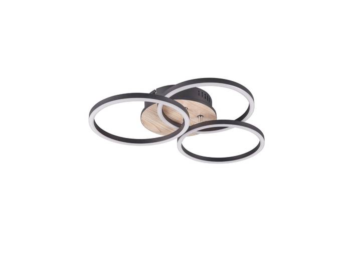 LED-Deckenleuchte Circle Braun max. 27 Watt Deckenlampe