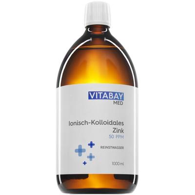 Kolloidales Zink 50 ppm Reinheitsstufe 99,99% 1000 ml Flüssigkeit