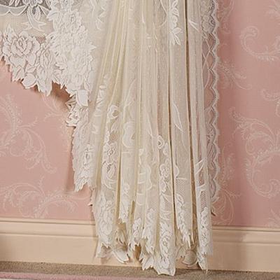 Touch of Class Garland Lace Curtain Panel, 56 x 95, Ivory