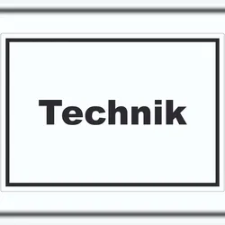 HB-Druck Technik Aufkleber mit Text Hauswirtschaftsraum waagerecht A4 (210x297mm)