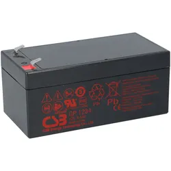CSB GP1234 AGM Akku 12V 3,4Ah Faston 4,8 mm – passend für USV, Alarm & Notlicht