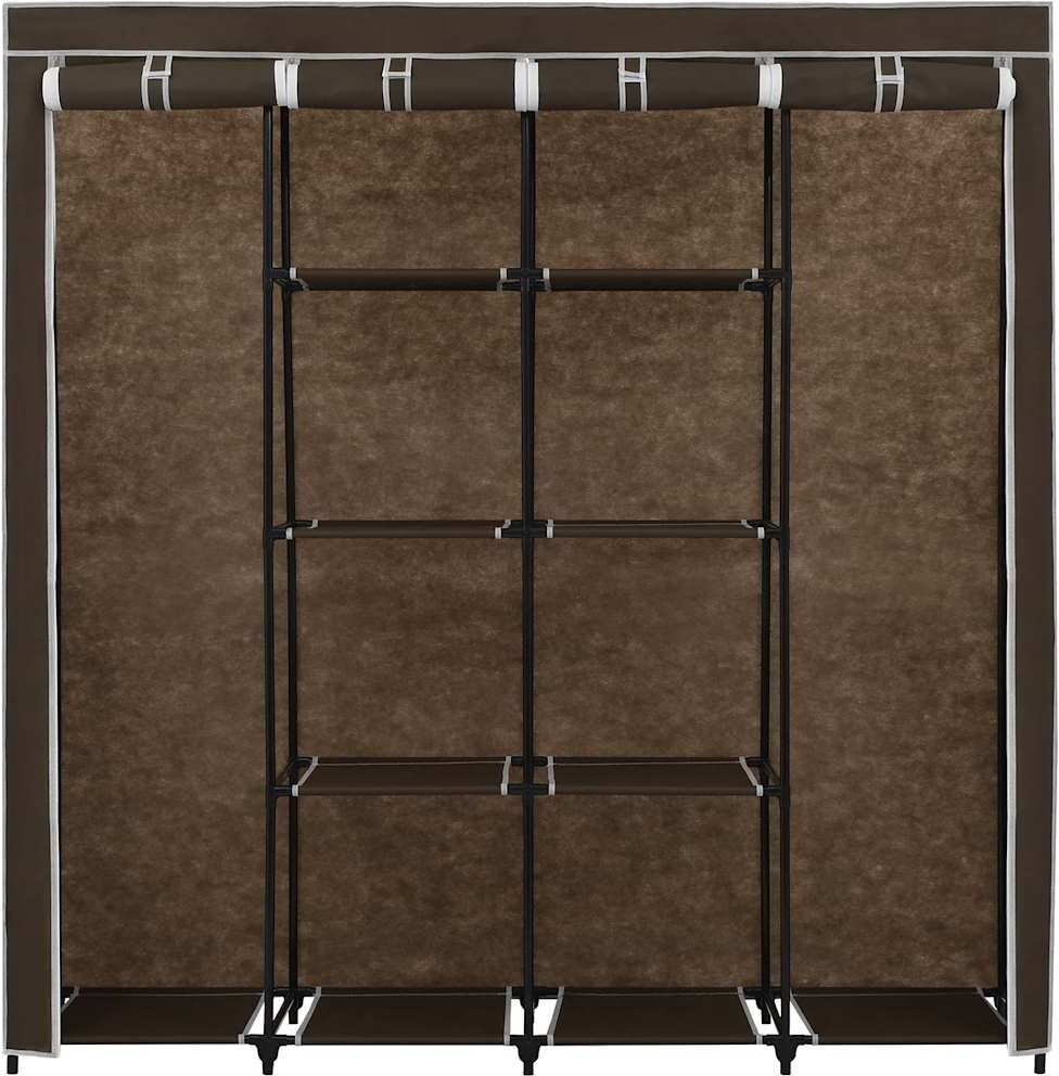 vidaXL Garde-robe avec 4 compartiments Marron 175x45x170 cm