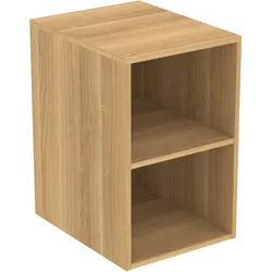 Ideal Standard i.life B Seitenelement, kombinierbar mit Möbelwaschtisch-Unterschrank, 2 Fächer, 400x505x630mm, T5267NX, Farbe: Eiche Natur