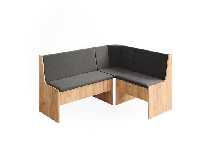 Vicco Esszimmer-Eckbank Ramon Goldkraft Eiche 150 x 51 cm mit Stauraum, Eichefarben, Holzwerkstoff, Formgebogen, 150x50x51 cm, Esszimmer, Bank, Sitzbänke
