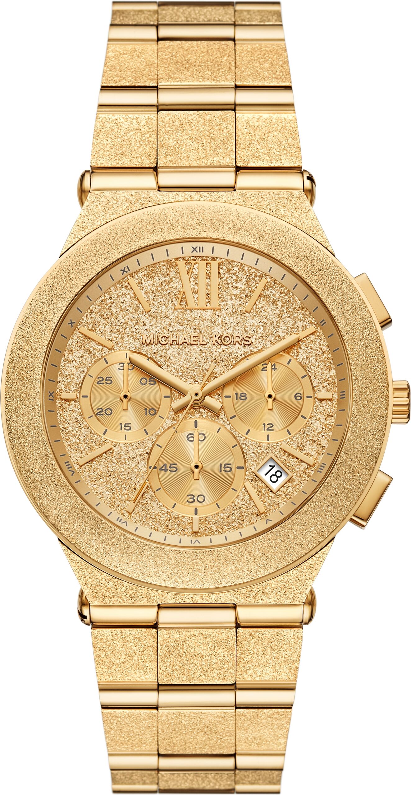 Chronograph MICHAEL KORS "BILLIE", gold (gelbgoldfarben), Armbanduhren, Damen, Chronograph, Quarzuhr, Armbanduhr, Damenuhr, Herrenuhr, Edelstahlarmband, analog