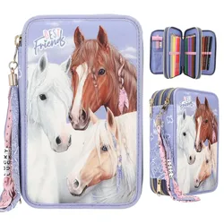 Depesche 12760 Miss Melody 3-Fach Federtasche BANDANA