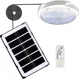 Inspire Curations Solar LED Ceiling Light With Remote IP65 Waterproof Solar Ceiling Light For Indoor & Outdoor Balcony, Garden & Hallway 100w