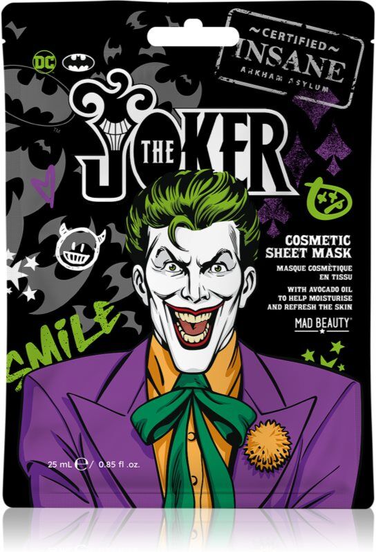 Mad Beauty Joker Sheet Mask moisturising face sheet mask 1 pc