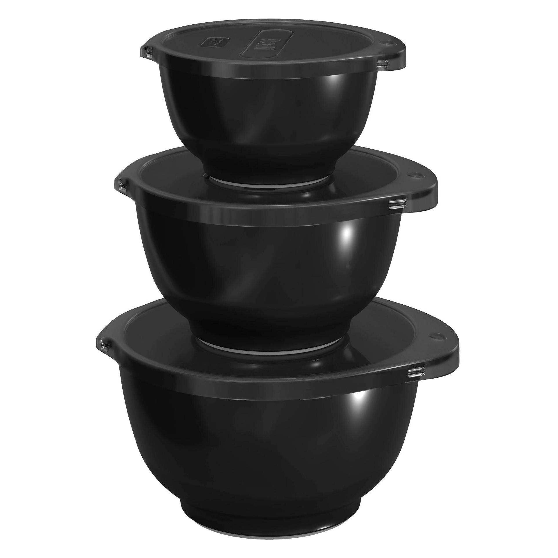 Rosti NEW Margrethe Mini-Schüssel-Set 0,25 + 0,5 + 0,75 L Black ed (0.25 l, 3x) (29927)