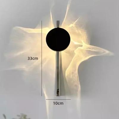 Uplift Picks Creative Ripple LED Wall Sconce Minimalist Ambient Light one Round (33 Cm) warm White (3000k)