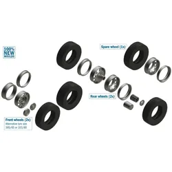 Italeri Set Reifen und Felgen