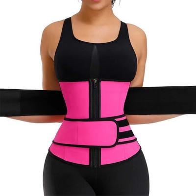 Friendly Fresh Finds Waist Trainer & Body Shaper Slimming Belt For Fat Burning And Weight Loss pink xl