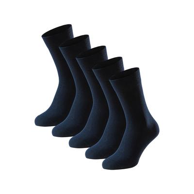 Socken SCHIESSER "Bluebird", Herren, Gr. 43-46, Sockengröße, blau (804, nachtblau), Obermaterial: 77% Baumwolle, 22% Polyamid, 1% Elasthan, Socken Socken