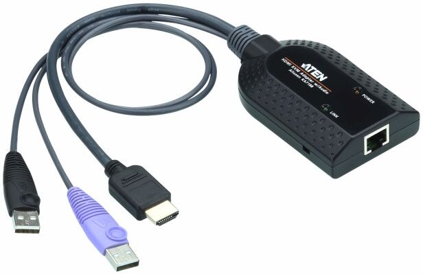 Aten Adattatore KVM per Virtual media USB HDMI (supporto per lettore Smart Card e disassemblatore audio) (KA7188-AX)