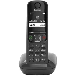 Gigaset SIEMENS WIRELESS PHONE AS690 BLACK (S30852-H2816-D201), Telefon, Schwarz