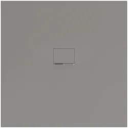 Villeroy & Boch Squaro Infinity quadratische Duschwanne 1200x1200x40 mm Grey, matt, rutschhemmend, Quaryl®, flächenbündiger Einbau möglich