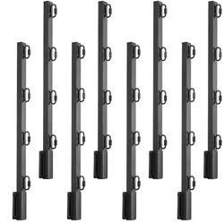 VEVOR Übersteigschutz Zaunerhöhung, 8er-Pack. Stacheldrahtarm 605x75x45 mm, Stacheldrahtabweiser, Stacheldrahthalter aus Stahl, flach oder oberflächenmontierte Stacheldraht-Verlängerungsarme