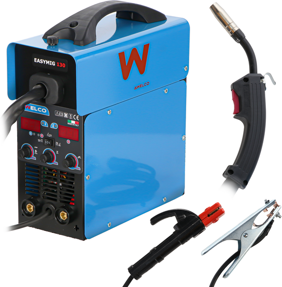 Awelco EASYMIG 130 - Multifunktions-Inverter-Schweißgerät - - MIG/MMA/TIG LIFT - GAS/NO GAS