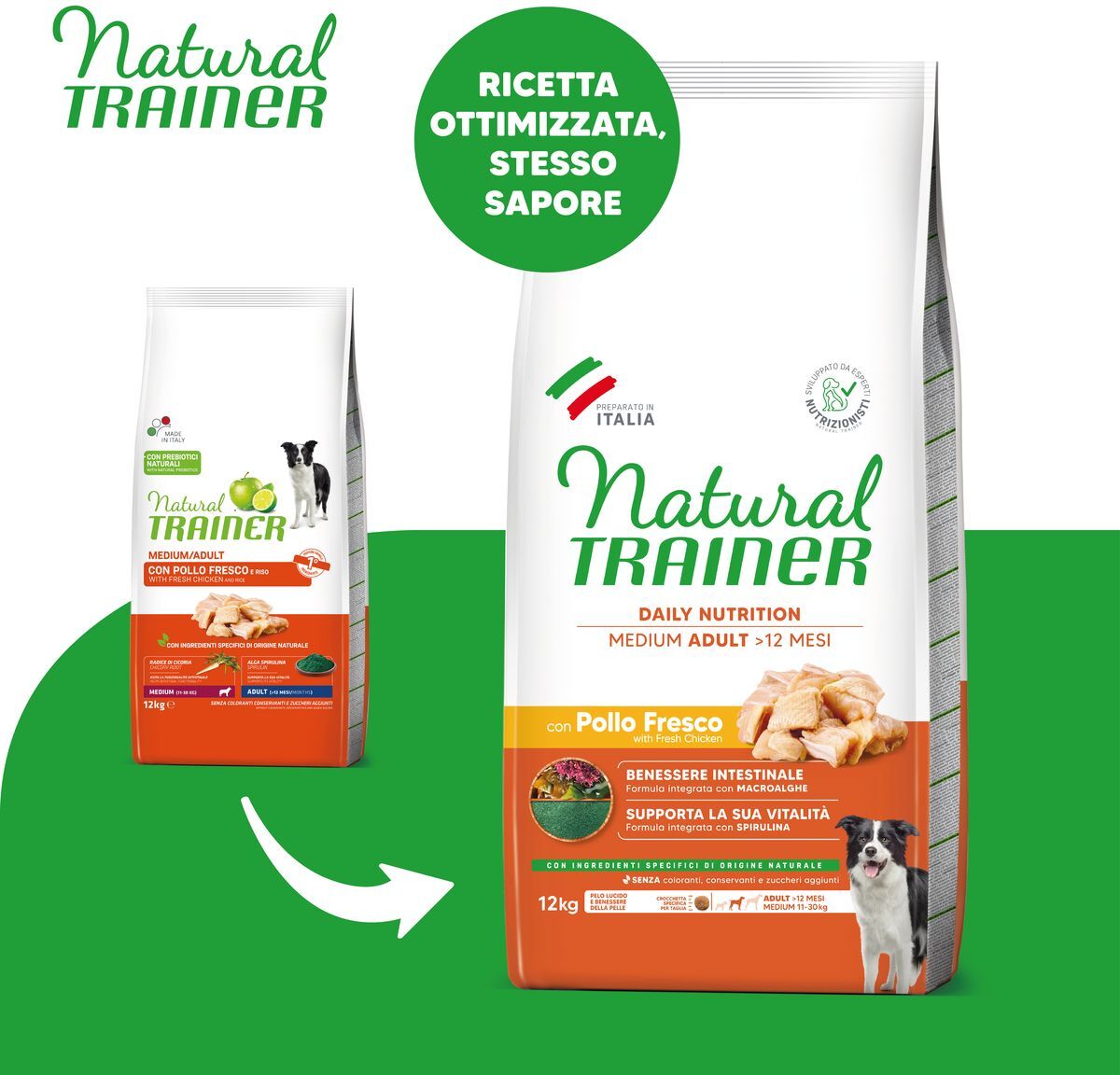 Natural Trainer Adult Medium Pollo 12KG