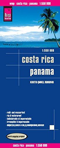 Reise Know-How Verlag Peter Rump, Reise Know-How Verlag - Reise Know-How Landkarte Costa Rica, Panama (1:550.000): world mapping project - Preis vom 13.10.2026 11:25:28 h