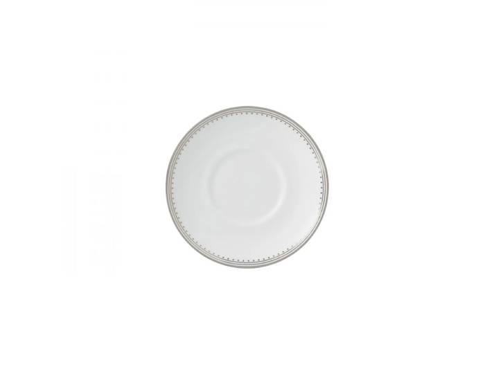 Wedgwood Soucoupe pour tasse à espresso Vera Wang Grosgrain blanc