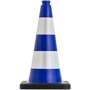 UvV Leitkegel FLEX2143, Höhe 50cm, mit RA2/B Reflexfolie, blau