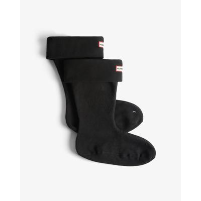 Stiefelsocken HUNTER "DOWNPOUR FLEECE SHORT BOOT SOCK", Damen, Gr. S (36/38), Sockengröße, schwarz, Obermaterial: 100% Polyester, Socken, passend für Downpour Short Boots & Original Short Stiefel