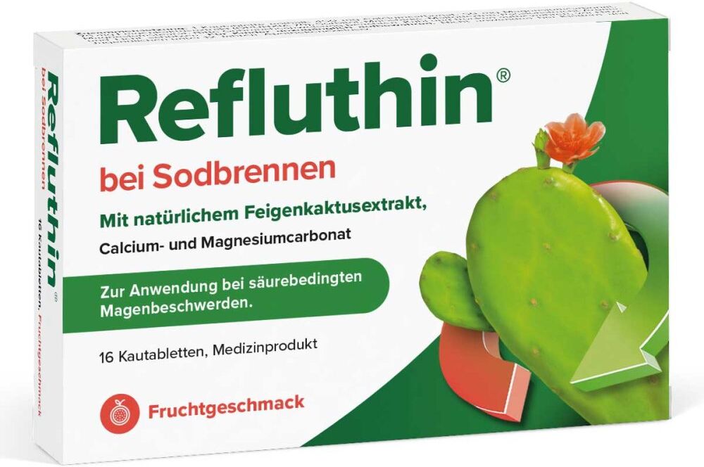 Refluthin Bei Sodbrennen Kautabletten Frucht 16stk