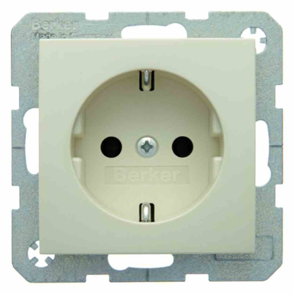 Berker Schuko stopcontact S.1, wit, glanzend
