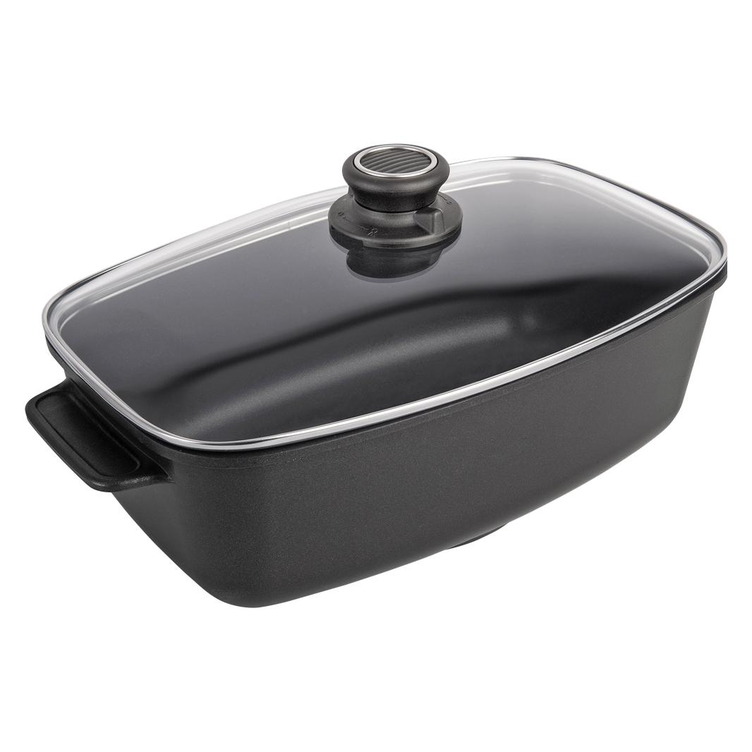 Gastrolux Bräter mit Glasdeckel Biotan 39x22 cm (Bräter + Schmortopf, Aluminiumguss) (800-141418.0390)