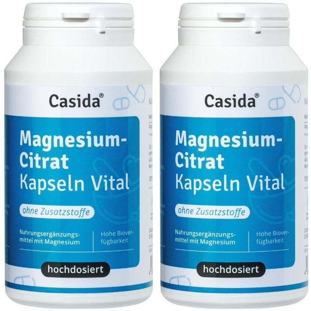 Magnesiumcitrat Kapseln Vital 2x 2x120 St