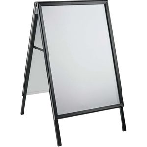 Böttcher-AG Kundenstopper SOLID-STOP, DIN A1, 32 mm Profil, Metallrückwand, schwarz