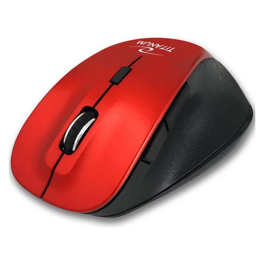 Titanum Wireless Bluetooth Optical Mouse 6d Fornax Red (Kabellos) (49020202)
