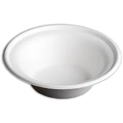 400x Schale, rund, Bagasse, 350ml