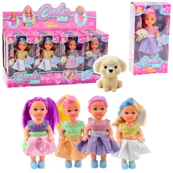 Minipuppe im Kleiderset Schülermix 12cm